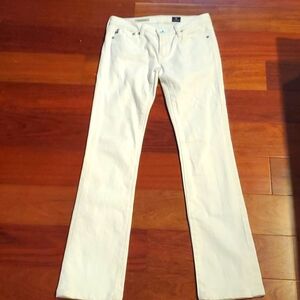 AG white jeans, the Ballad slim boot sz 25